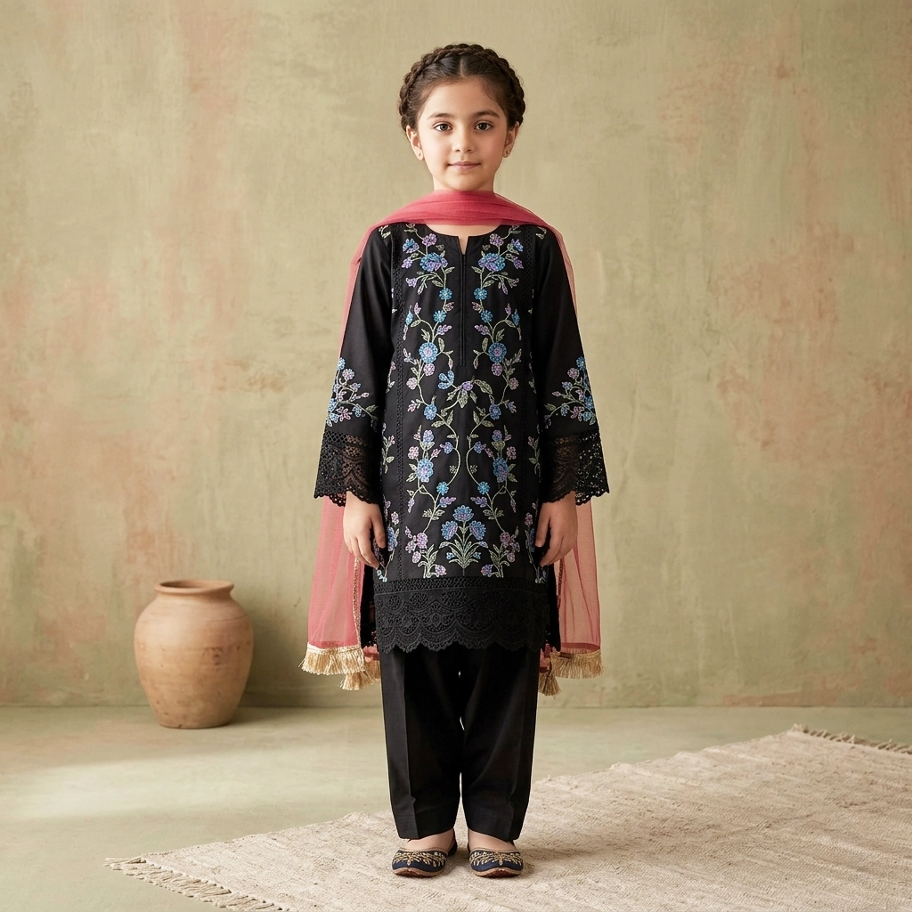 3 Piece Embroidered Lawn Suit